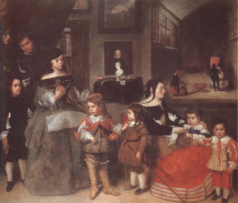 VELAZQUEZ, Diego Rodriguez de Silva y Artistic  family oil painting image